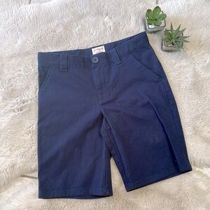 Cat & Jack Shorts Boys Uniform Chino Navy Blue Size 10